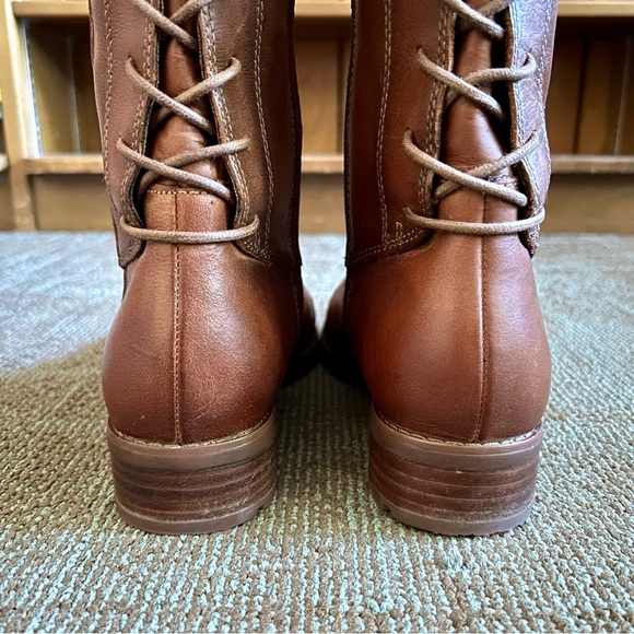 Sofft Brown Leather Sharnell II Lace Up Adjustable Riding Knee Boots, size 8 - Picture 9 of 14